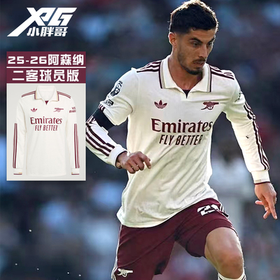 阿森纳球员版第二客场长袖球衣