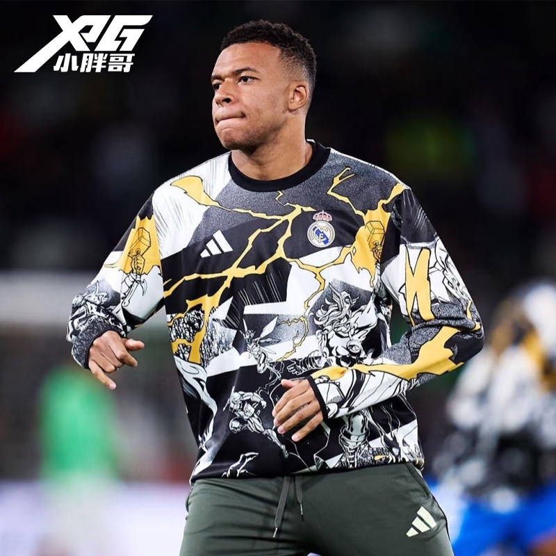 小胖哥XPG阿迪达斯25-26皇马赛前训练热身服足球休闲短袖球衣男女,运动服/休闲服装,运动T恤,淘宝优惠券,粉丝福利购,淘宝优惠卷