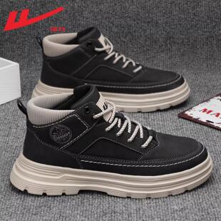 回力男鞋马丁靴男2026春夏季新款鞋子男士登山鞋工装鞋男靴子男款