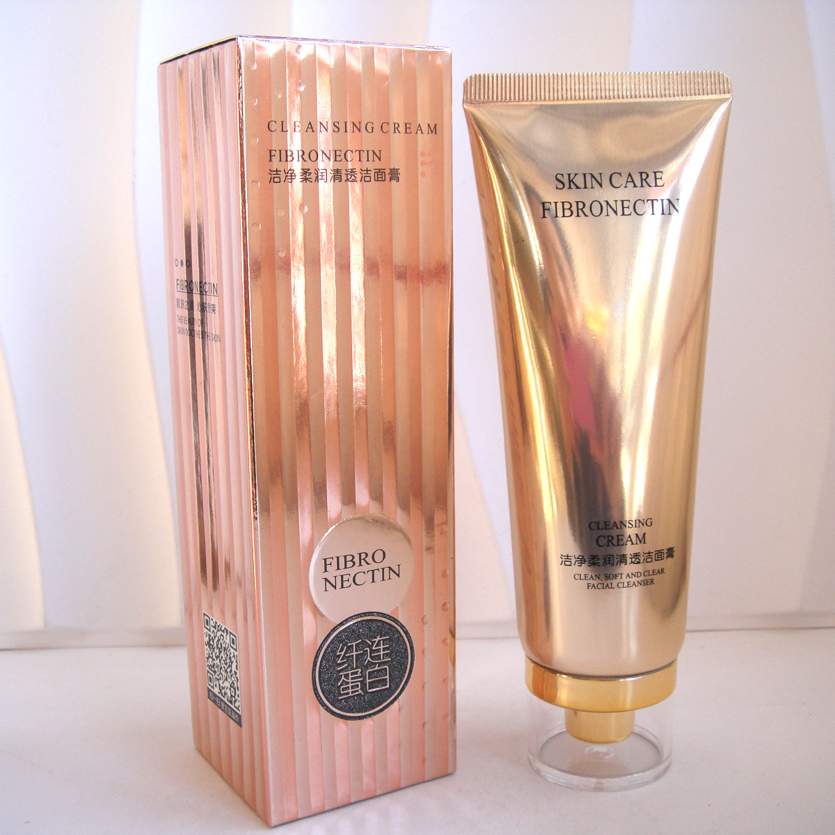 特露白纤连蛋白洁净柔润清透洁面膏120ml深层清洁卸妆清爽不油腻