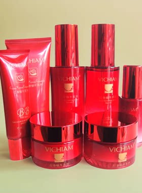 微资泉薇姿泉红参蜗牛系列6件套装正品补水保湿嫩肤护肤品六件套