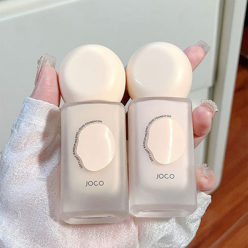 JOCO自然磨皮粉底液遮瑕不脱妆保湿防水防汗提亮暗沉贴肤素颜BB霜