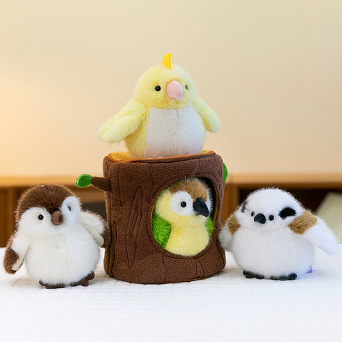 仿真小鸟挂件公仔麻雀玩偶