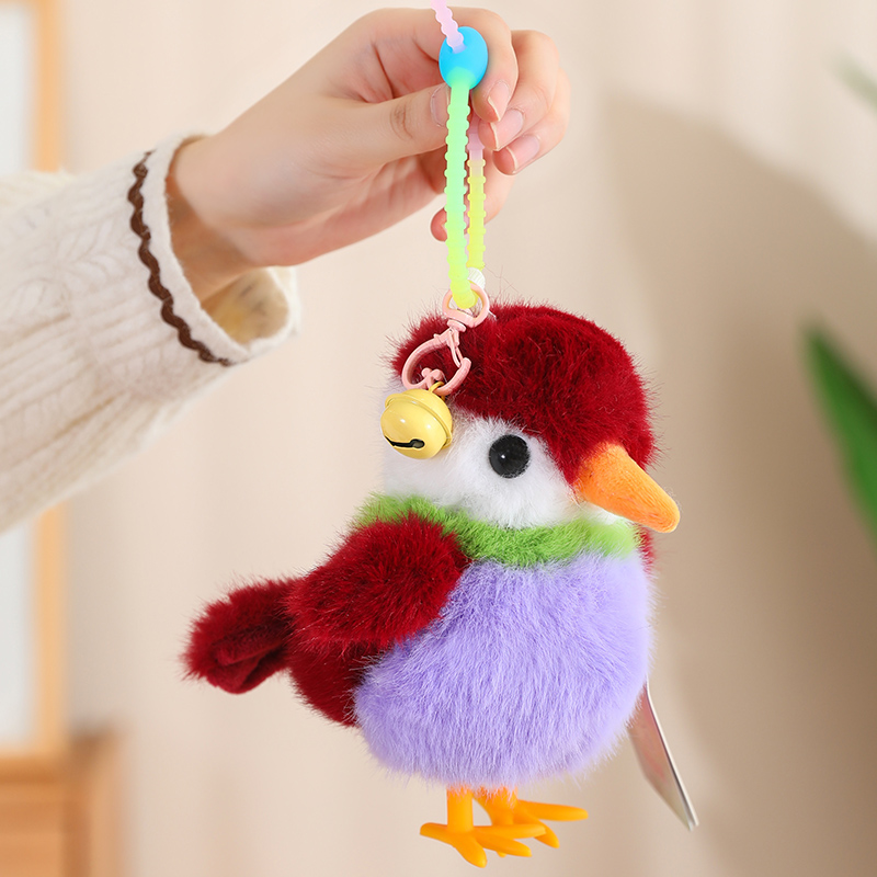 礼物仿真小鸟公仔包包钥匙扣挂件