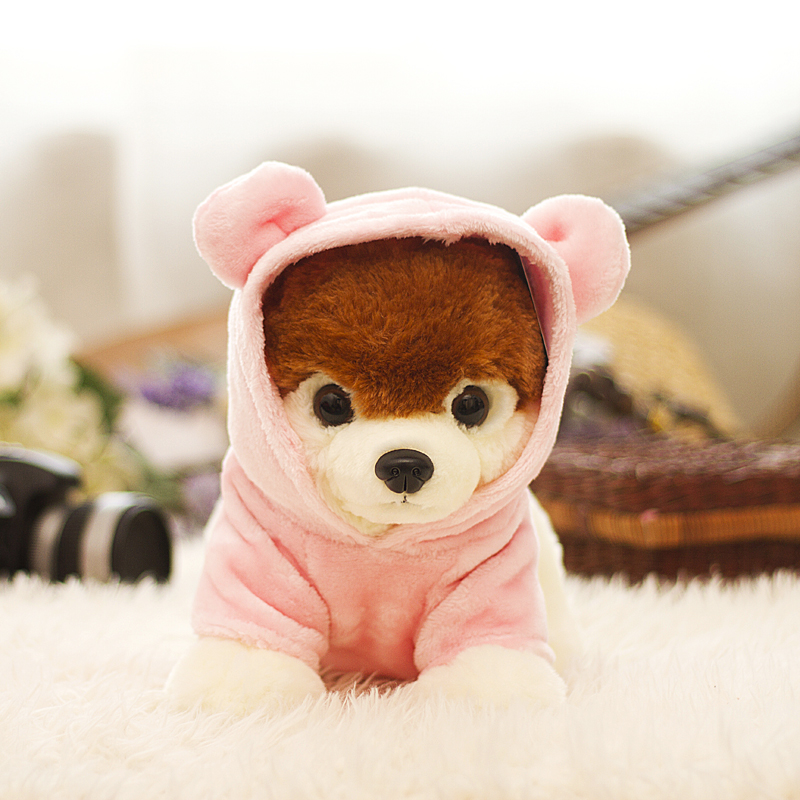 会叫发声俊介狗博美犬掉毛绒玩具