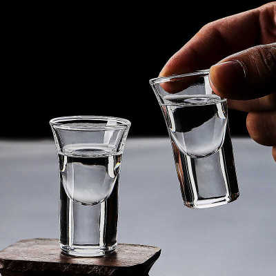 小号透明家用烈酒创意个性玻璃杯