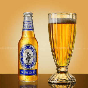 精酿啤酒杯大容量玻璃家用套装创意网红扎啤杯商用精酿条纹啤酒杯