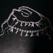 佐寒梦璐原创字母流苏腰链