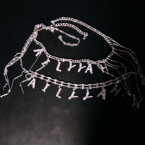 佐寒梦璐原创字母流苏腰链