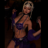 显瘦表演服性感气质班服 演出套装 佐寒梦璐肚皮舞新款 高级大码