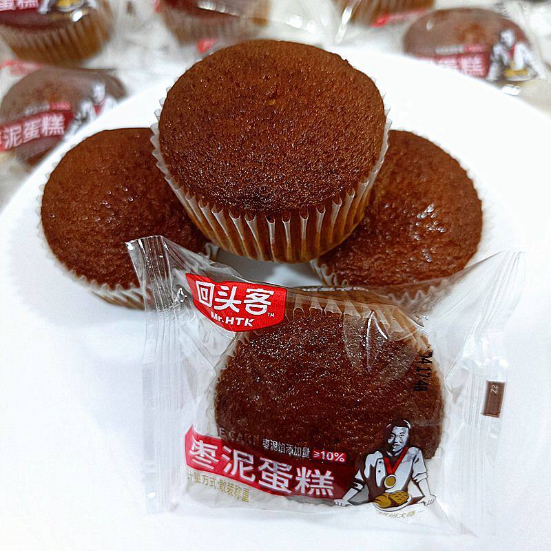 8月产回头客枣泥蛋糕学生营养早餐办公室休闲零食夜宵独立包装图片