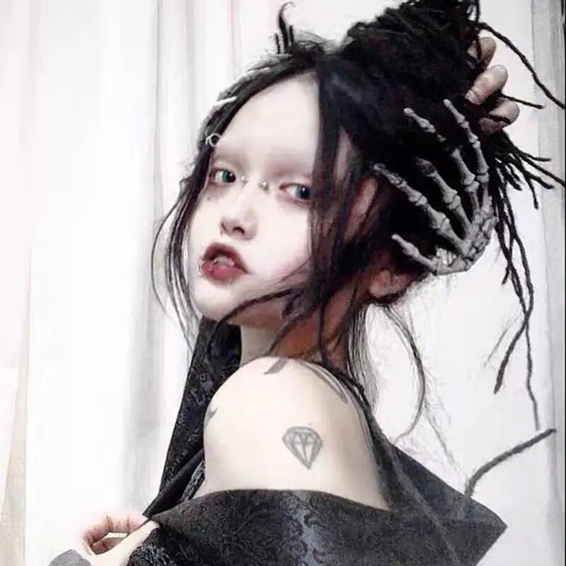 other发夹暗黑病娇朋克机车发饰