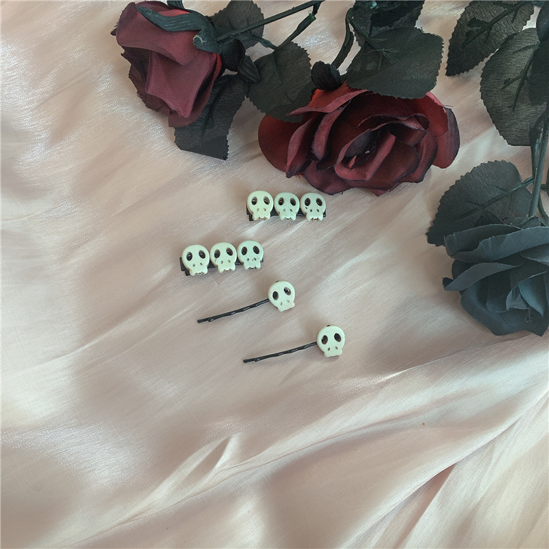 BZSTOER后现代主义骷髅发夹边夹