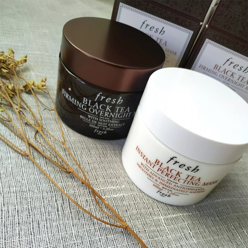 fresh/馥蕾诗 黑茶/红茶塑颜紧致修护睡眠面膜 100ml 黑瓶免洗