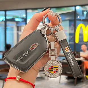 适用凯迪拉克xt5钥匙套汽车ct5/xt4/xts扣ct6/l全包TPU保护壳包扣