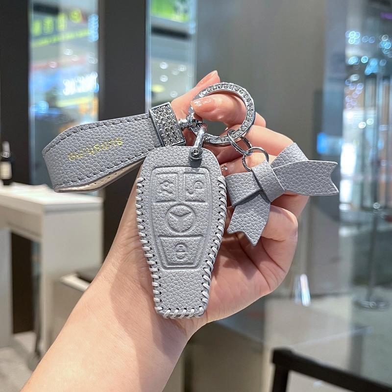 适用奔驰c260L车钥匙套C200L壳A级a180L扣glc260包glaC级e300l皮