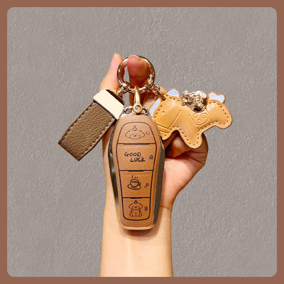 适用比亚迪钥匙套海豚宋plus秦dmi汉ev元pro唐海豹06车扣gt海鸥L