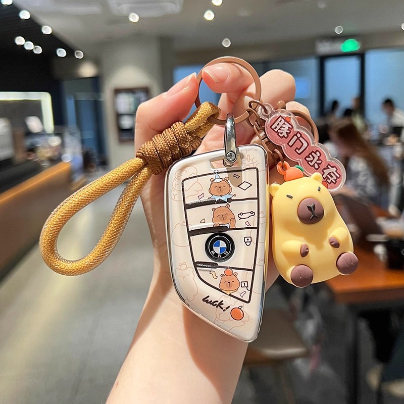 适用宝马钥匙套3系5系325li刀锋1系x5车x3 x1三系i3五系ix3扣男女