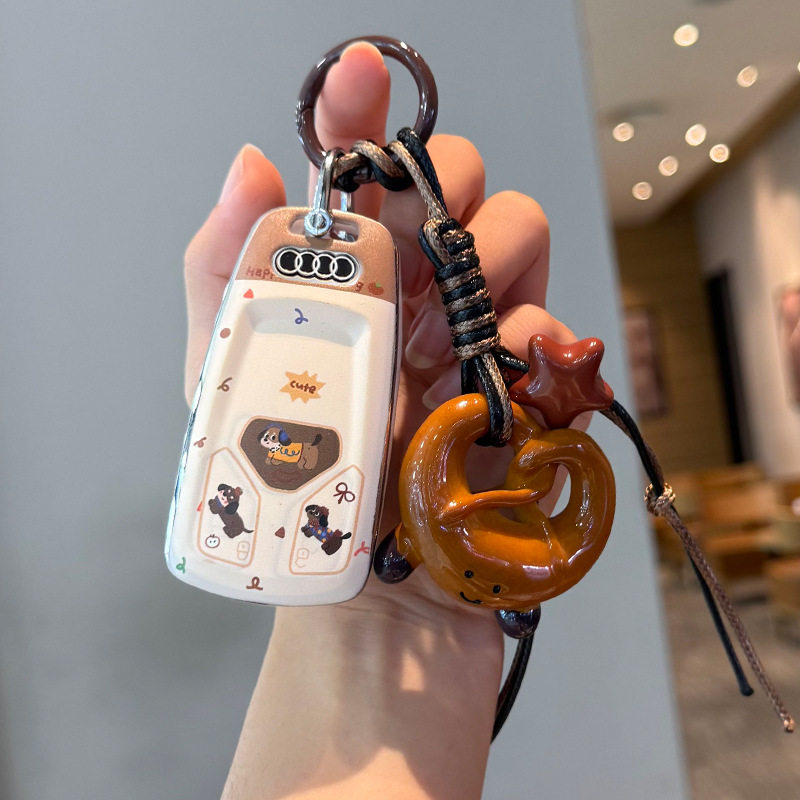 适用奥迪25款A3钥匙套A6l/A7L/A4L车q5l/q3/q7/q2壳q4etron扣