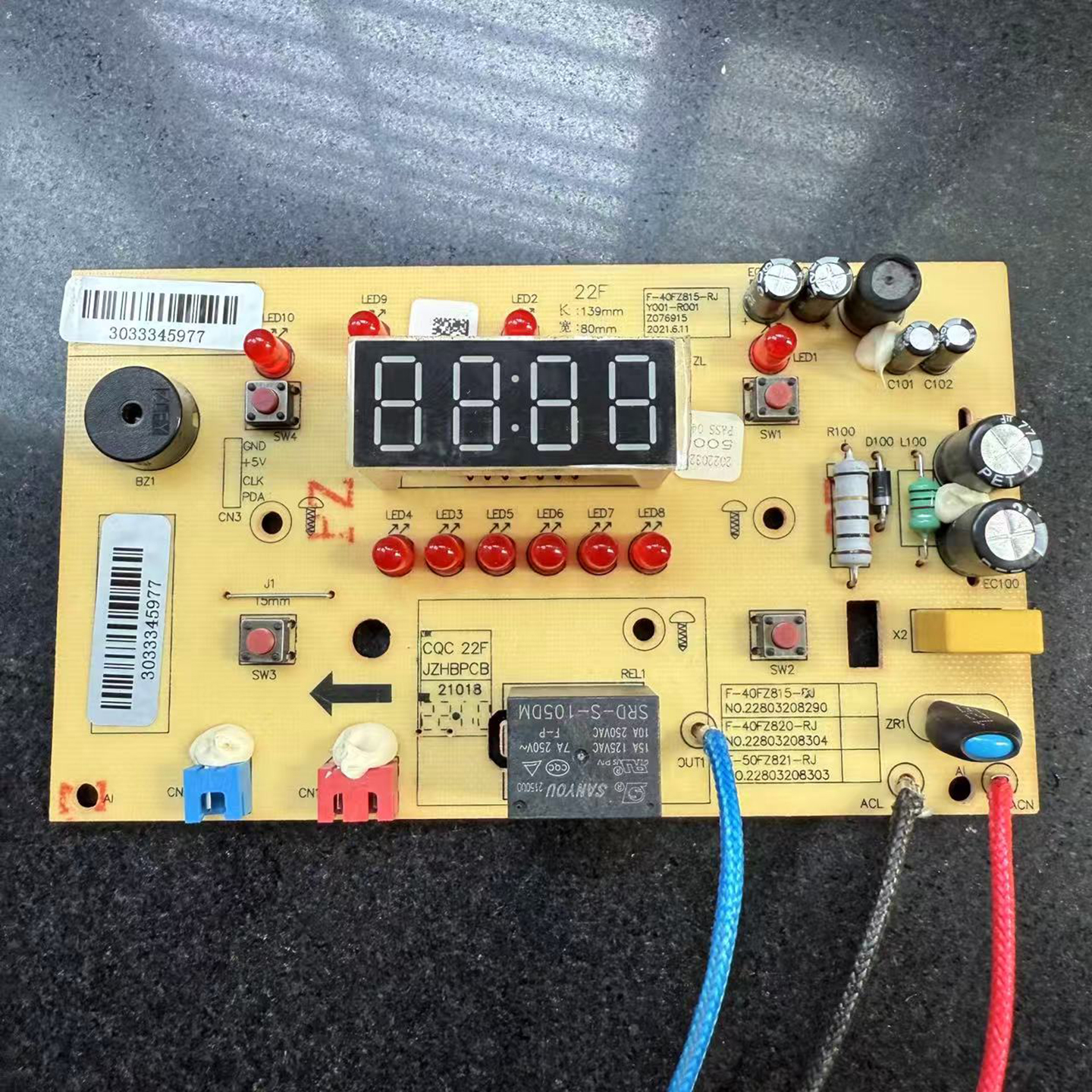 九阳电饭煲F-40FZ815主板显示板