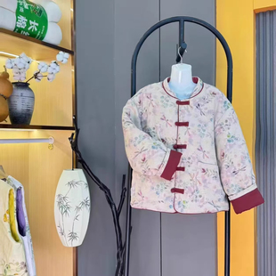 年轻人棉花棉袄女款2025新款冬外穿中式盘扣棉衣复古加厚国风外套