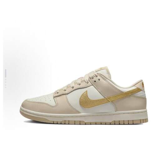 Nike Dunk  Gold Swoosh   低帮 板鞋 女款 奶茶色DX5930-001