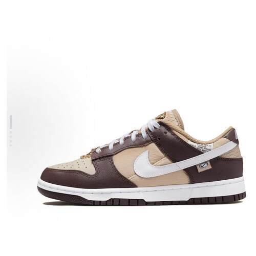 Nike Dunk 街舞系列 金色鞋扣 低帮 板鞋 女款 棕色DX6060-111