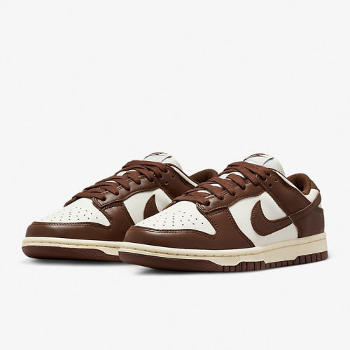 耐克运动鞋男鞋NIKE DUNK LOW 白棕 低帮复古休闲板鞋 郑州YL仓
