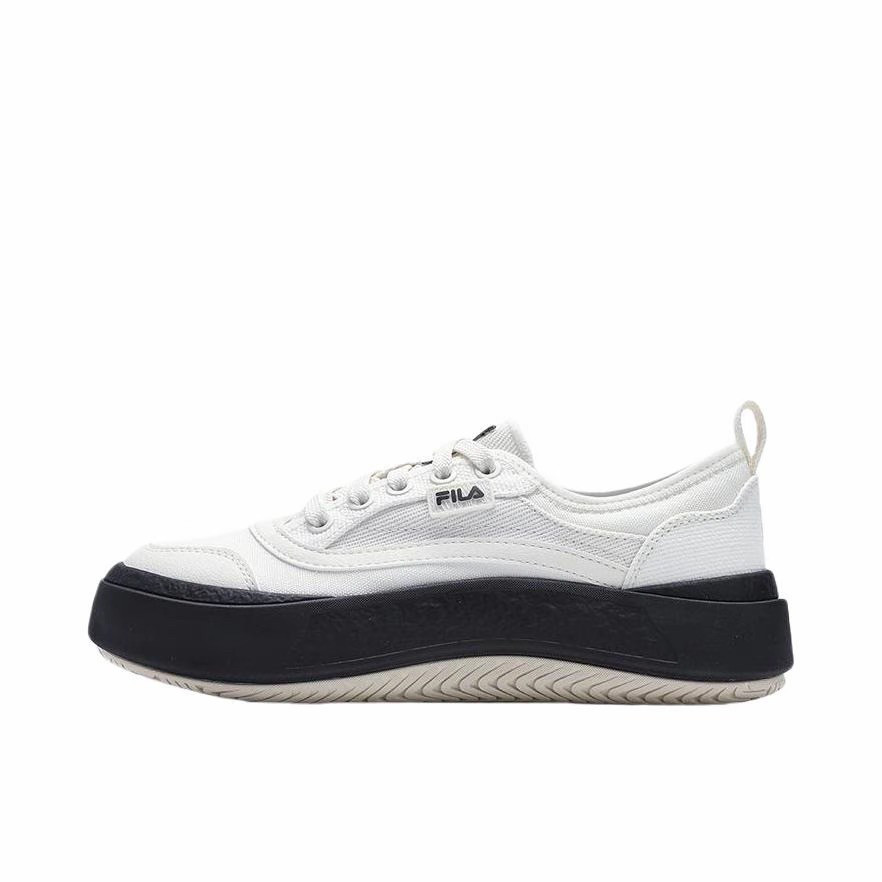 FILA/斐乐摩登复古防滑耐磨舒适轻便车缝线 水母帆布鞋白河南wh仓