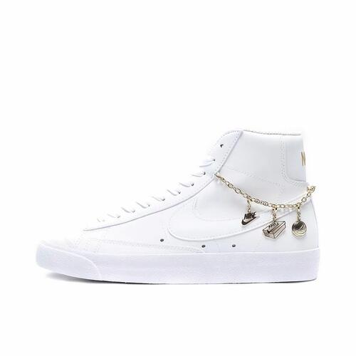 Nike Blazer 皮革 复古 中帮 板鞋 女款 白色DM0850-100