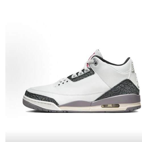 Jordan Air Jordan 3 防滑 中帮 复古篮球鞋 男款 白灰CT8532-106