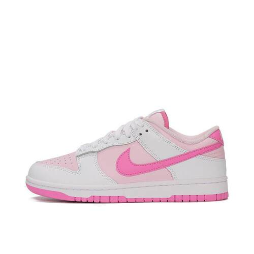 Nike Dunk LOW薄底 防滑耐磨 低帮 板鞋 女款 粉白HQ1181-661