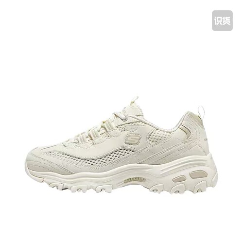 Skechers/斯凯奇 D'Lites 1.0 奶茶熊 熊猫鞋 老爹鞋896193-OFWT