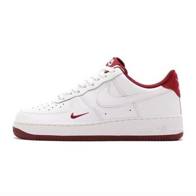 耐克Nike Air Force 1Low白红低帮休闲板鞋HM9483-100  湖南NG仓