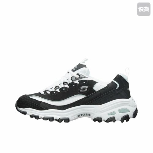 Skechers D'Lites 1.0 奶茶熊熊猫鞋老爹鞋厚底11959-BKW