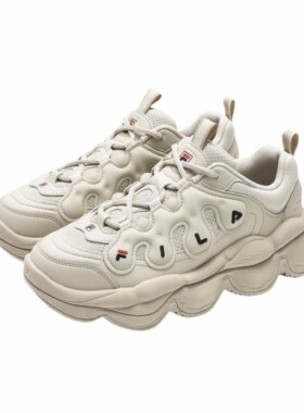 FILA/斐乐 Pease 防滑耐磨 厚底 系合成革跑鞋女款F12W441117FOM