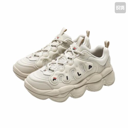 FILA/斐乐 Pease 防滑耐磨 厚底 系合成革跑鞋女款F12W441117FOM