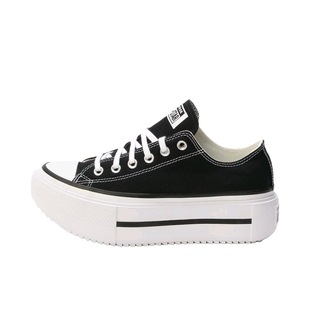 匡威男女新款DoubleStack松糕厚底增高休闲帆布鞋A15490C江西QW仓