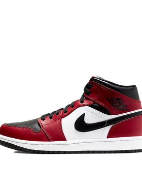 Air Jordan 1 AJ1 芝加哥黑脚趾 中帮篮球鞋 554725-069 哈尔滨ZL