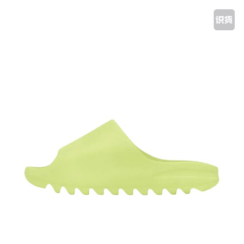 adidas Yeezy Slide 橡胶底 拖鞋 雾面/苹果绿 HQ6447