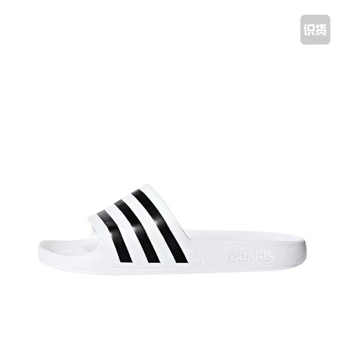 adidas Adilette Aqua 三条纹 外穿 沙滩 一字 运动 拖鞋 F35539