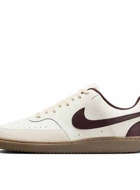 Nike Court Vision 板鞋复古抓地防滑轻便浅白HV2530-101武汉cl仓