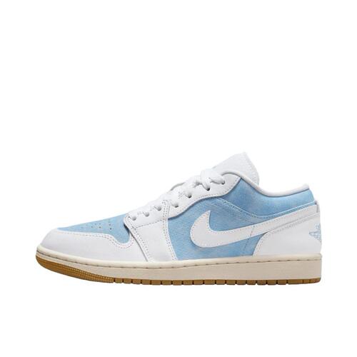 Jordan Air Jordan 1 皮革 Low 丹宁 复古篮球鞋 女款 HQ2004-400