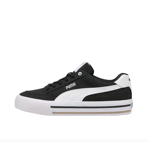 彪马Court Classic Vulc FS低帮男女同款黑白 396353-03