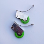 移门轮柜门滑轮橱柜门轮子淋浴房浴室门隔断滑轮两个装 带螺丝凸轮