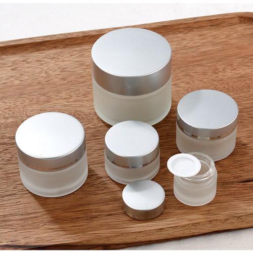 玻璃面霜瓶旅行化妆品分装瓶面霜盒膏霜粉底液乳液玻璃小样小空瓶