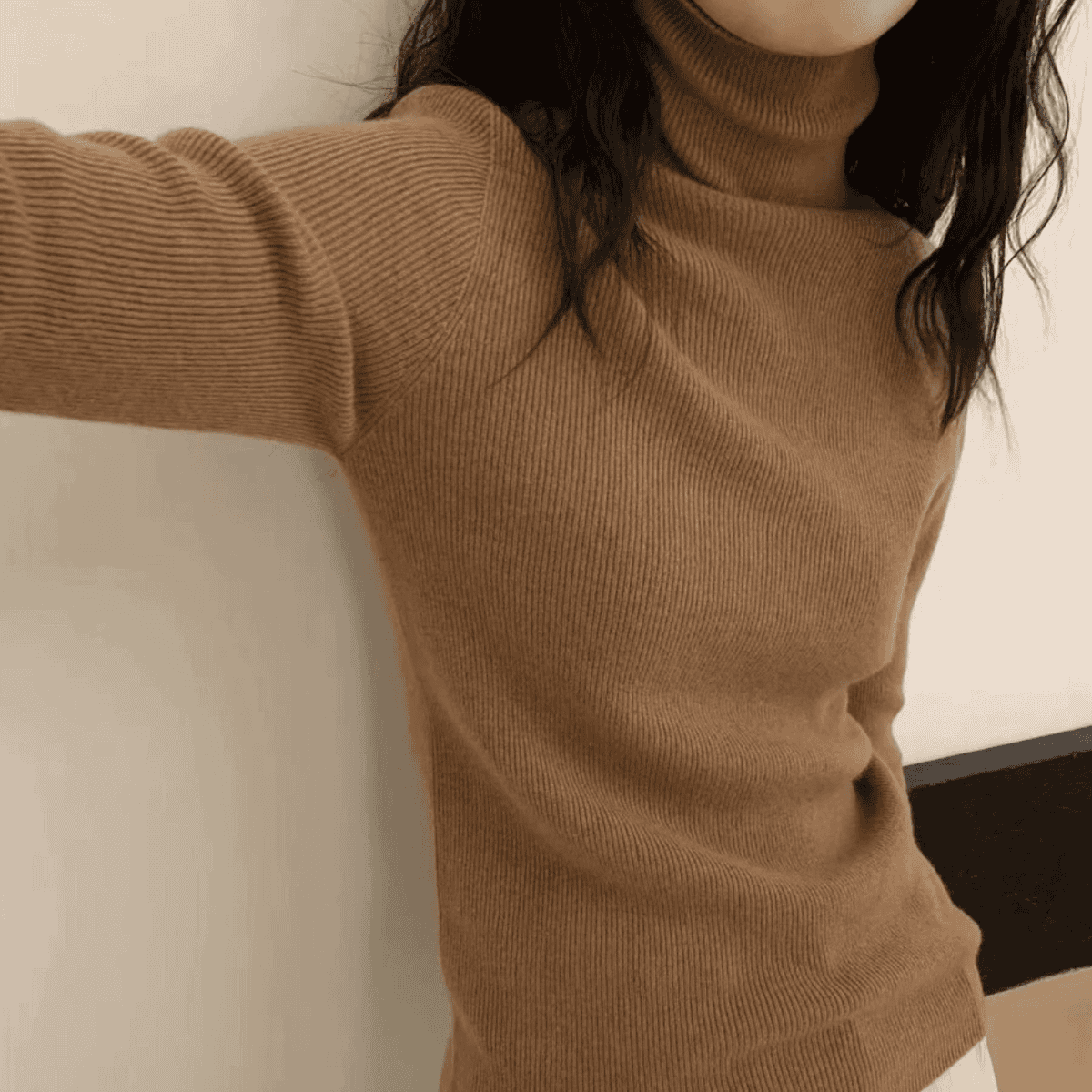 [中国质造]高领女秋冬新款加厚修身套头毛衣针织上衣内搭打底衫