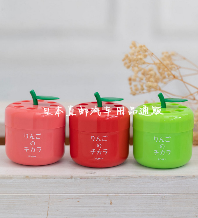 日本车载香水汽车用香薰车上持久淡香氛车内固体香膏摆件苹果香味