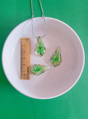 (双链)手工琉璃项链新中式璎珞汉服配饰不褪色毛衣链小众锁骨链女