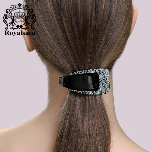 皇家莎莎水钻韩国中号优雅发夹